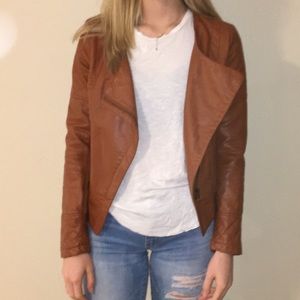 Pleather Bikers Jacket